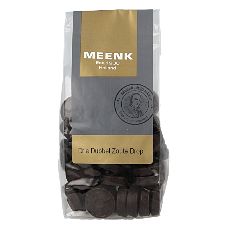 Meenk 3 Dubbel zoute drop 180 Gram