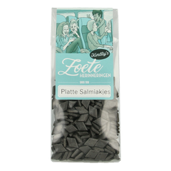 Kindly's Platte salmiak zoete herinneringen 130 Gram