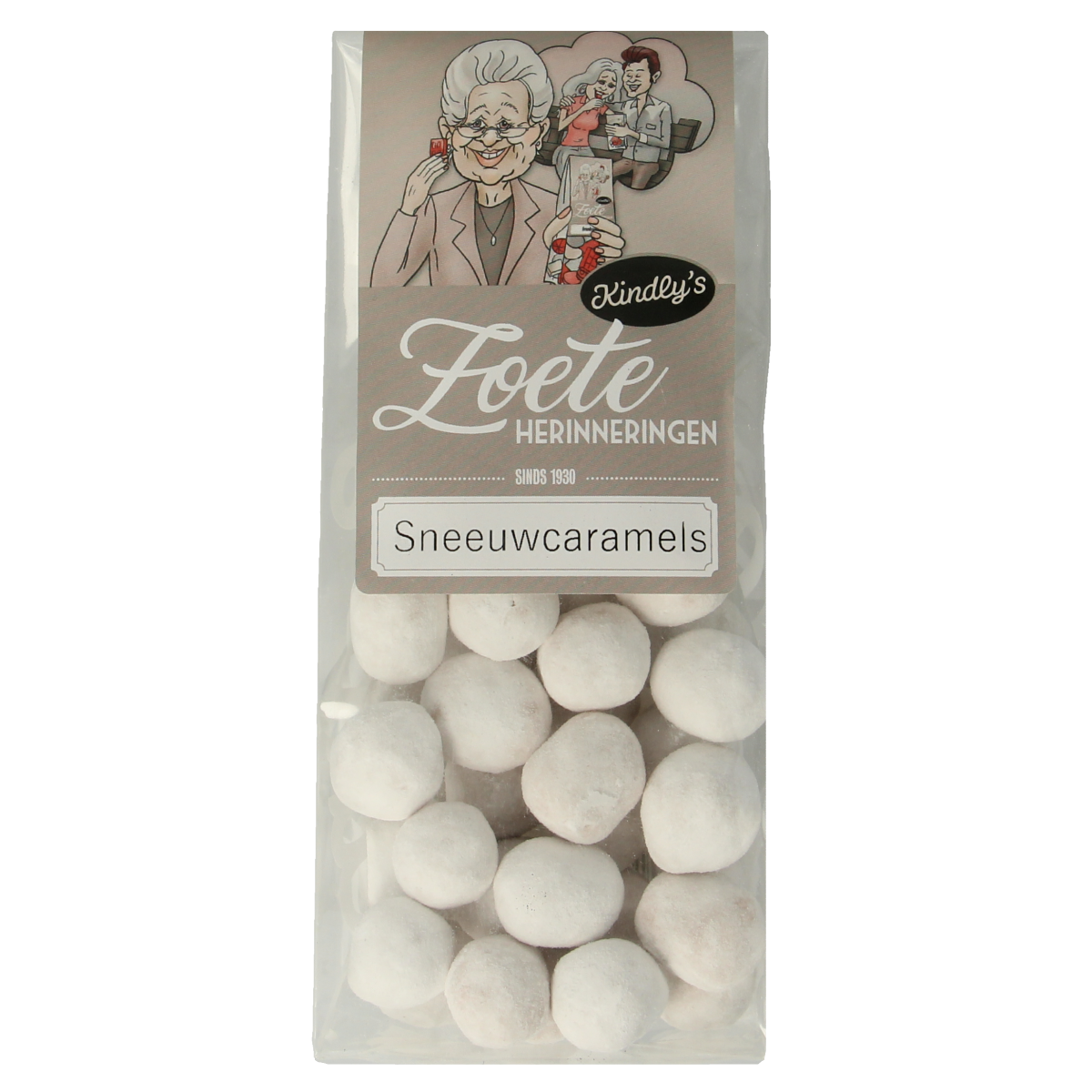 Kindly's Sneeuwcaramels zoete herinneringen 160.00 Gram