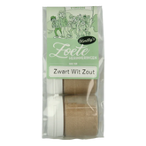 Kindly's Zwart wit potjes zout 25 gram 2 Stuks