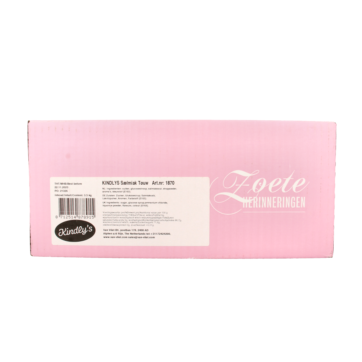 Kindly's Salmiak touw 3500.00 Gram