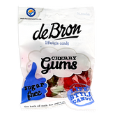 De Bron Kersen gums/cherry gums suikervrij 90 Gram