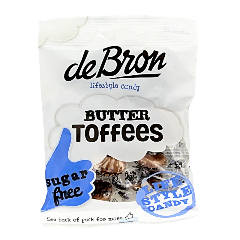 De Bron Buttertoffee suikervrij 70 Gram