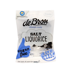 De Bron Klavertjes zout/salt liquorice suikervrij 100 Gram