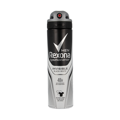 Rexona Deodorant spray men invisible black & white 150 Milliliter
