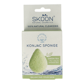Skoon Konjac spons green tea bio 1 Stuks