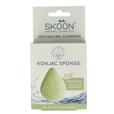 Skoon Konjac spons green tea bio 1 Stuks