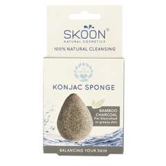 Skoon Konjac spons bamboo charcoal bio 1 Stuks