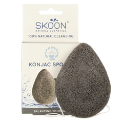 Skoon Konjac spons bamboo charcoal bio 1 Stuks