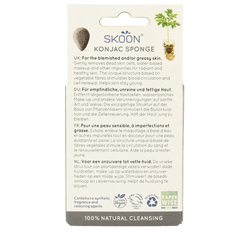 Skoon Konjac spons bamboo charcoal bio 1 Stuks