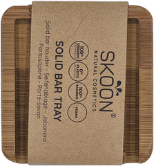 Skoon Solid bar tray - 1 bar - all bamboo 1 Set