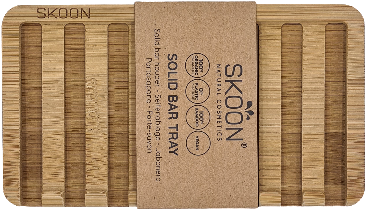 Skoon Solid bar tray - 2 bar - all bamboo 1.00 Set
