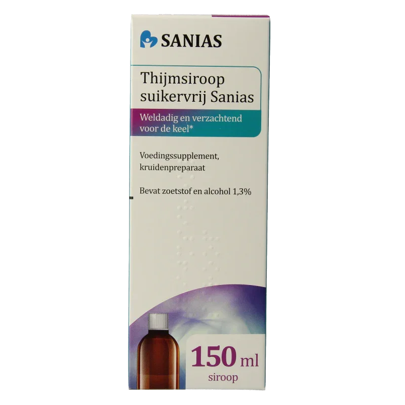 Sanias Thijmsiroop suikervrij 150 Milliliter