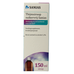 Sanias Thijmsiroop suikervrij 150 Milliliter