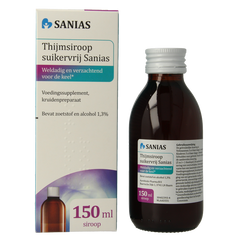 Sanias Thijmsiroop suikervrij 150 Milliliter