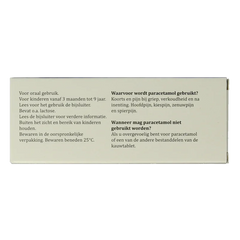 Sanias Paracetamol 120mg 10 Kauwtabletten