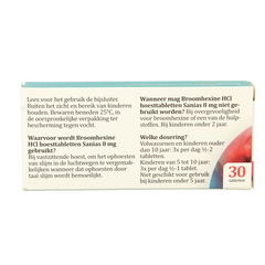 Sanias Broomhexine 8mg 30 Tabletten