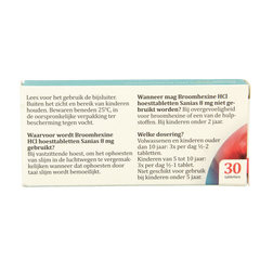 Sanias Broomhexine 8mg 30.00 Tabletten