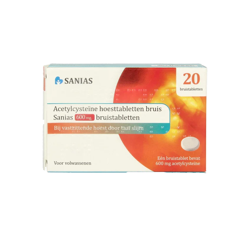 Sanias Acetylcysteine 600mg 20 Bruistabletten