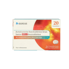 Sanias Acetylcysteine 600mg 20.00 Bruistabletten