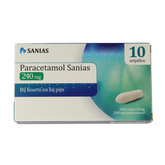 Sanias Paracetamol 240mg 10 Zetpillen