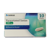 Sanias Paracetamol 240mg 10.00 Zetpillen