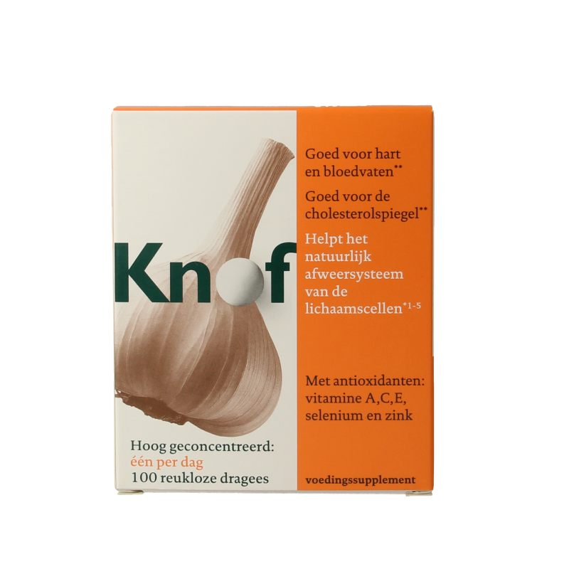 Knof Reukloze knoflook dragees 100 Dragees