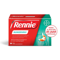 Rennie Suikervrij 72 Tabletten