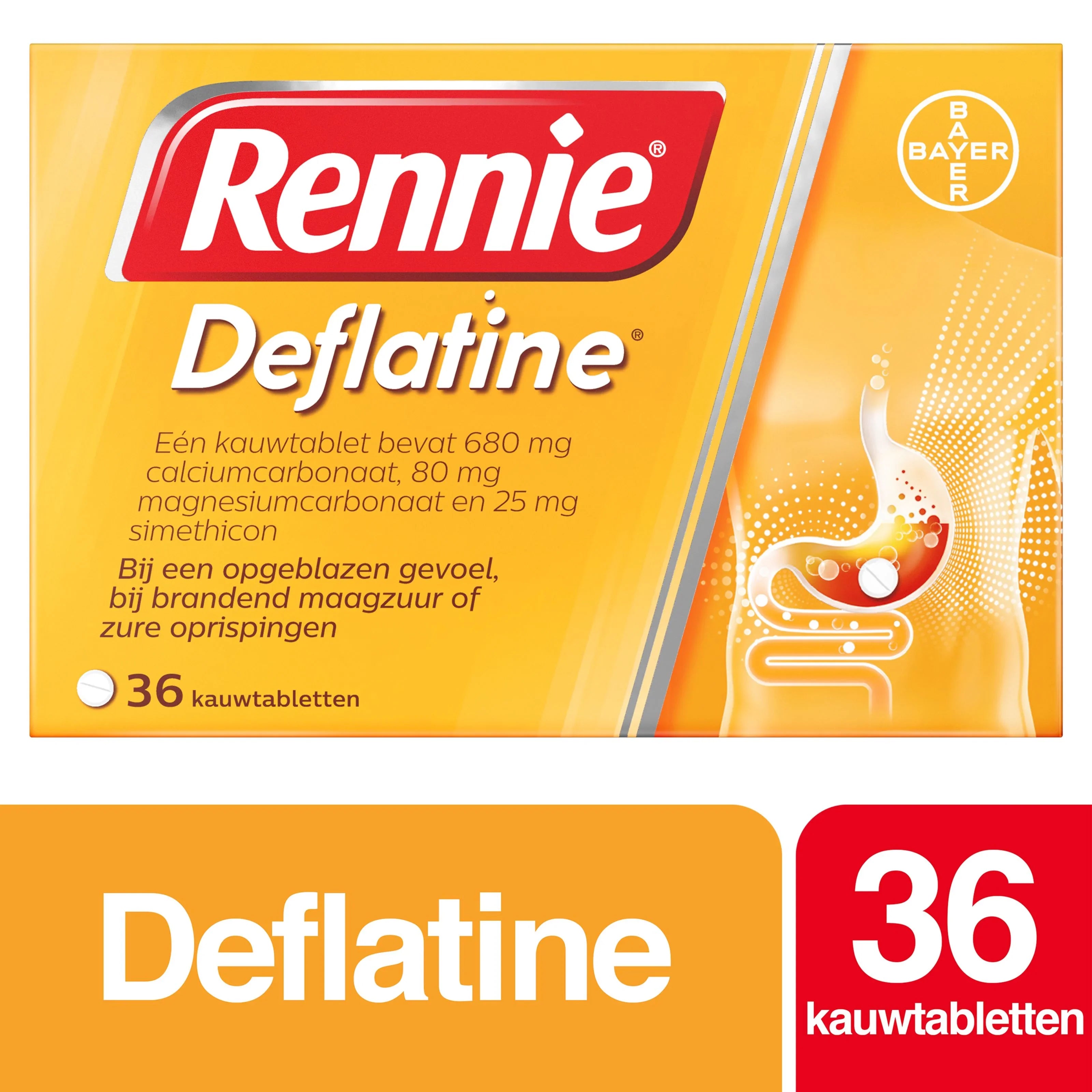 Rennie Deflatine 36 Tabletten