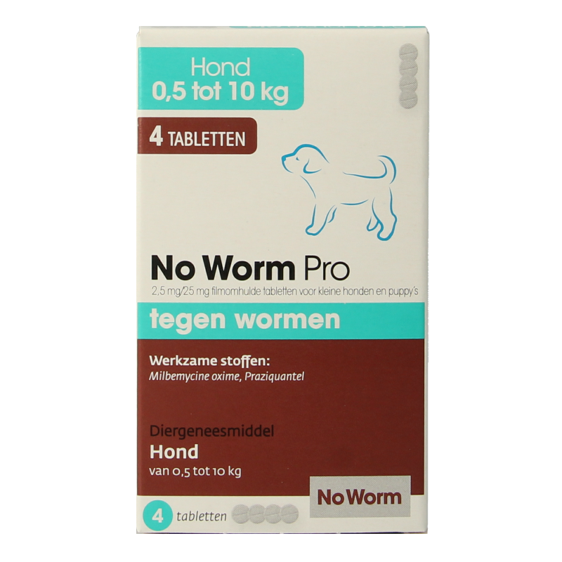 Exil No worm pro hond S 4 Tabletten