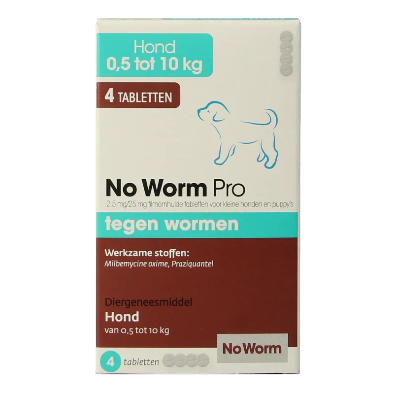 Exil No worm pro hond S 4 Tabletten