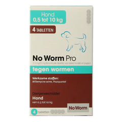 Exil No worm pro hond S 4 Tabletten