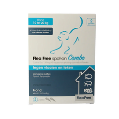 Flea Free Ectoline duo hond 10-20kg pipet 2 Stuks
