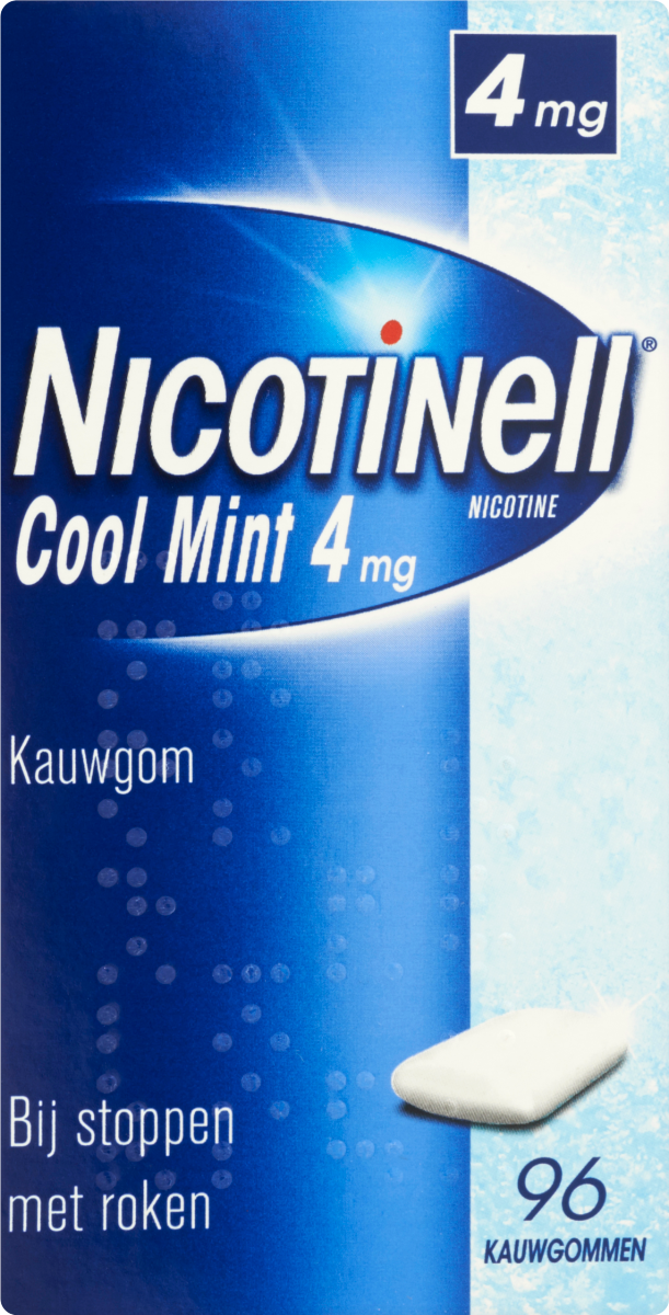 Nicotinell Kauwgom cool mint 4mg 96.00 Stuks