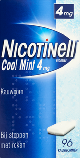 Nicotinell Kauwgom cool mint 4mg 96 Stuks