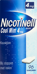 Nicotinell Kauwgom cool mint 4mg 96.00 Stuks
