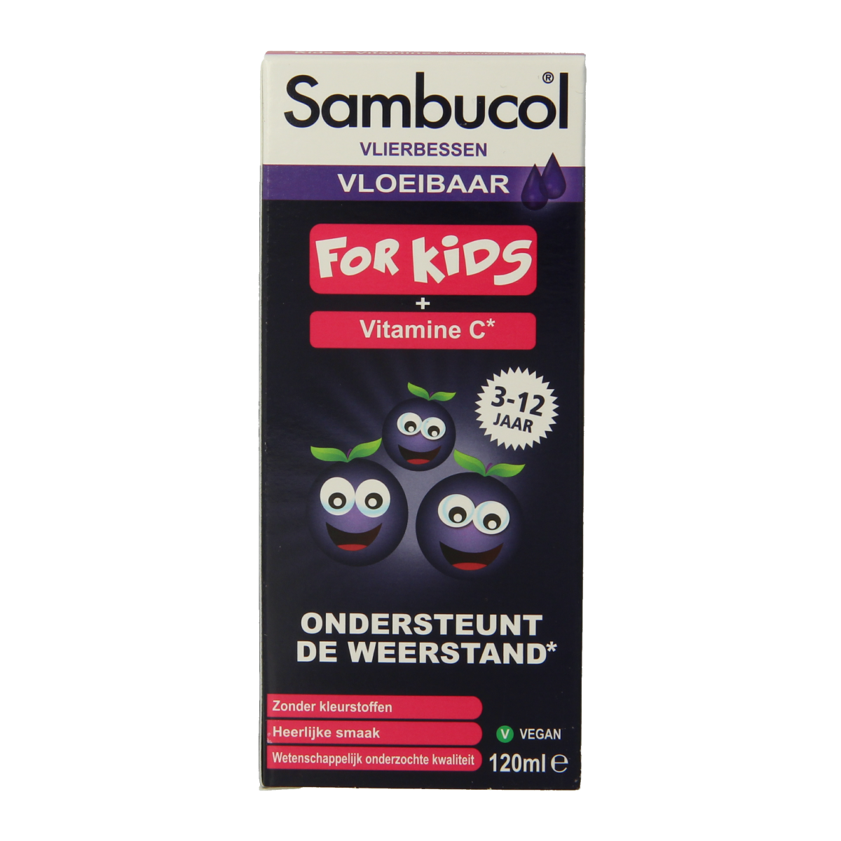Sambucol Vlierbessensiroop for kids 120.00 Milliliter
