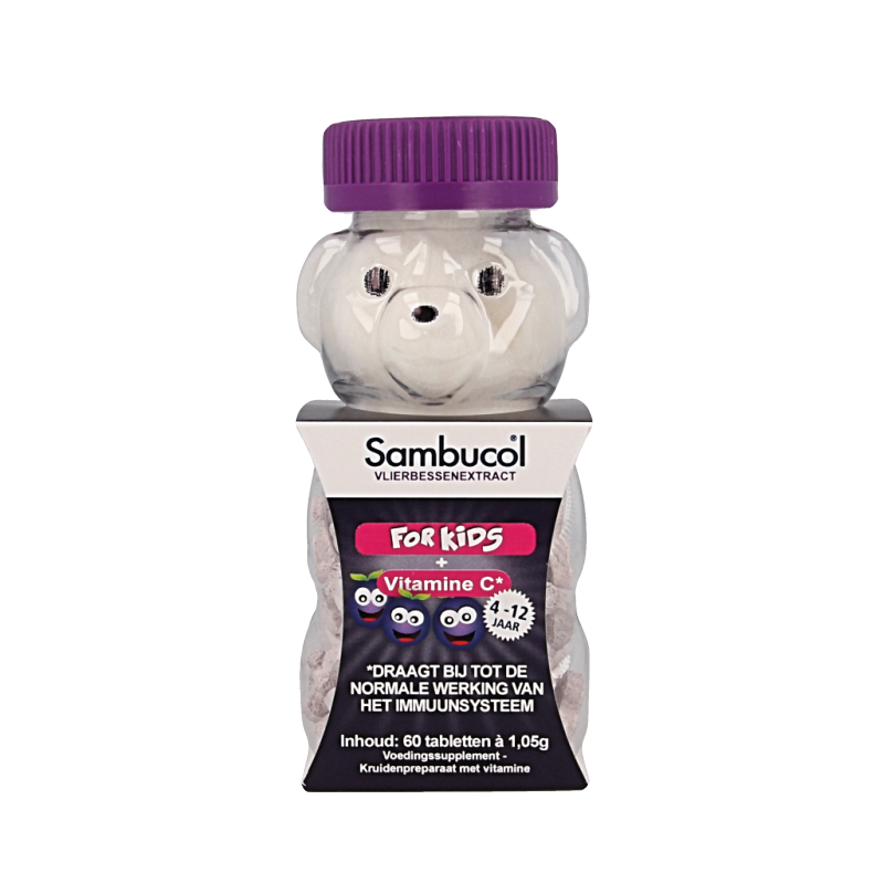 Sambucol Kauwtabletten voor kids 60 Kauwtabletten