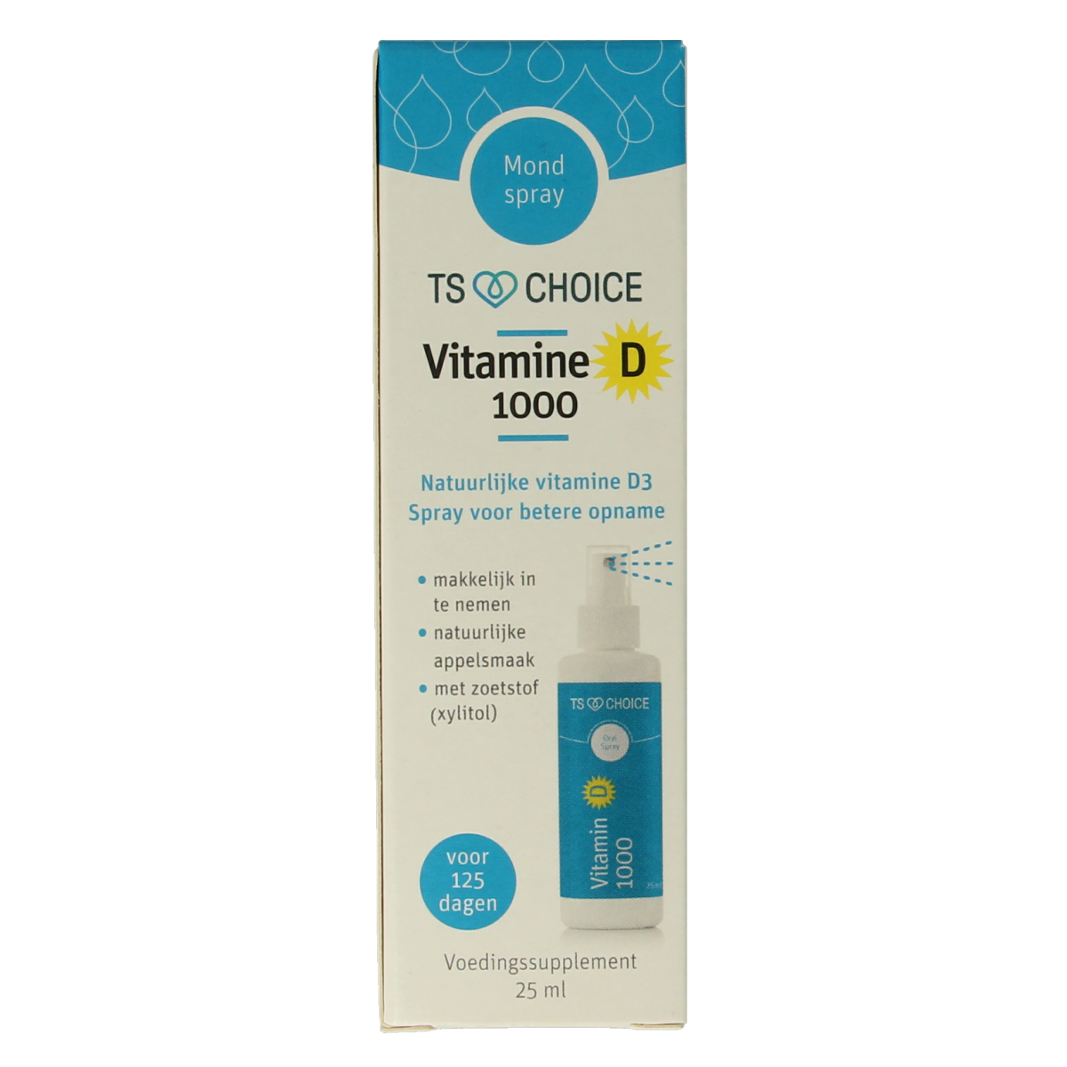 TS Choice Vitaminespray vitamine D 1000 25.00 Milliliter