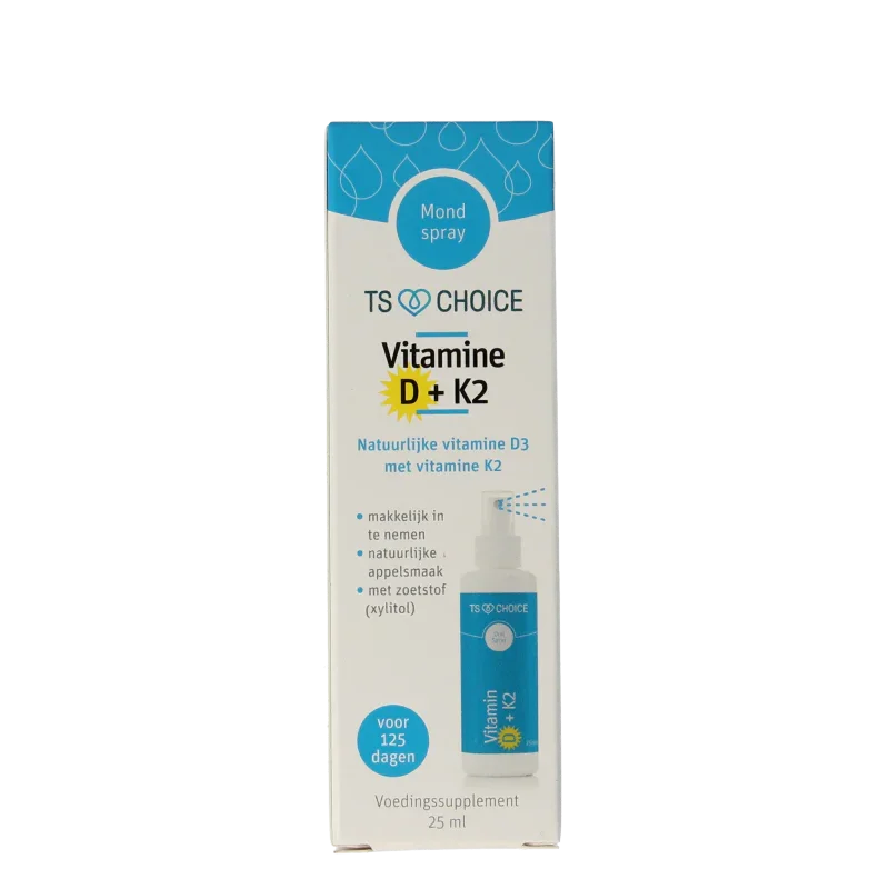 TS Choice Vitaminespray vitamine D3 + K2 25 Milliliter