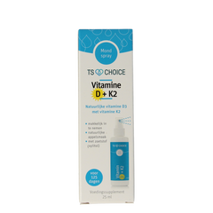 TS Choice Vitaminespray vitamine D3 + K2 25 Milliliter