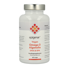 Epigenar Vegan omega-3 algenolie 60 Vegetarische capsules