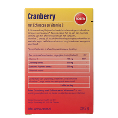 Roter Cranberry vitamine C & echinacea 30 Tabletten
