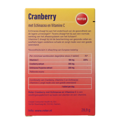 Roter Cranberry vitamine C & echinacea 30.00 Tabletten