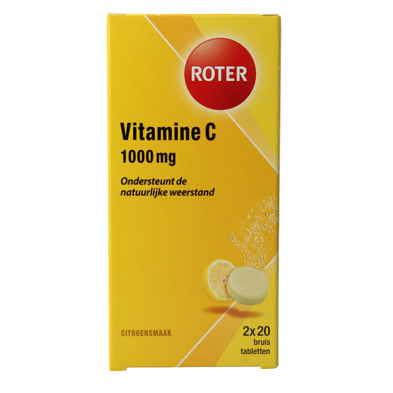 Roter Bruistabletten citroen vit C duopack 40 Bruistabletten