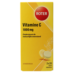 Roter Bruistabletten citroen vit C duopack 40 Bruistabletten