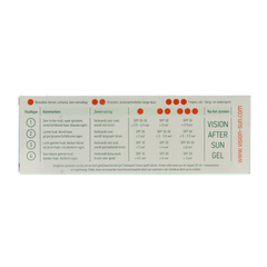 Vision Aftersun aloe vera gel 180.00 Milliliter