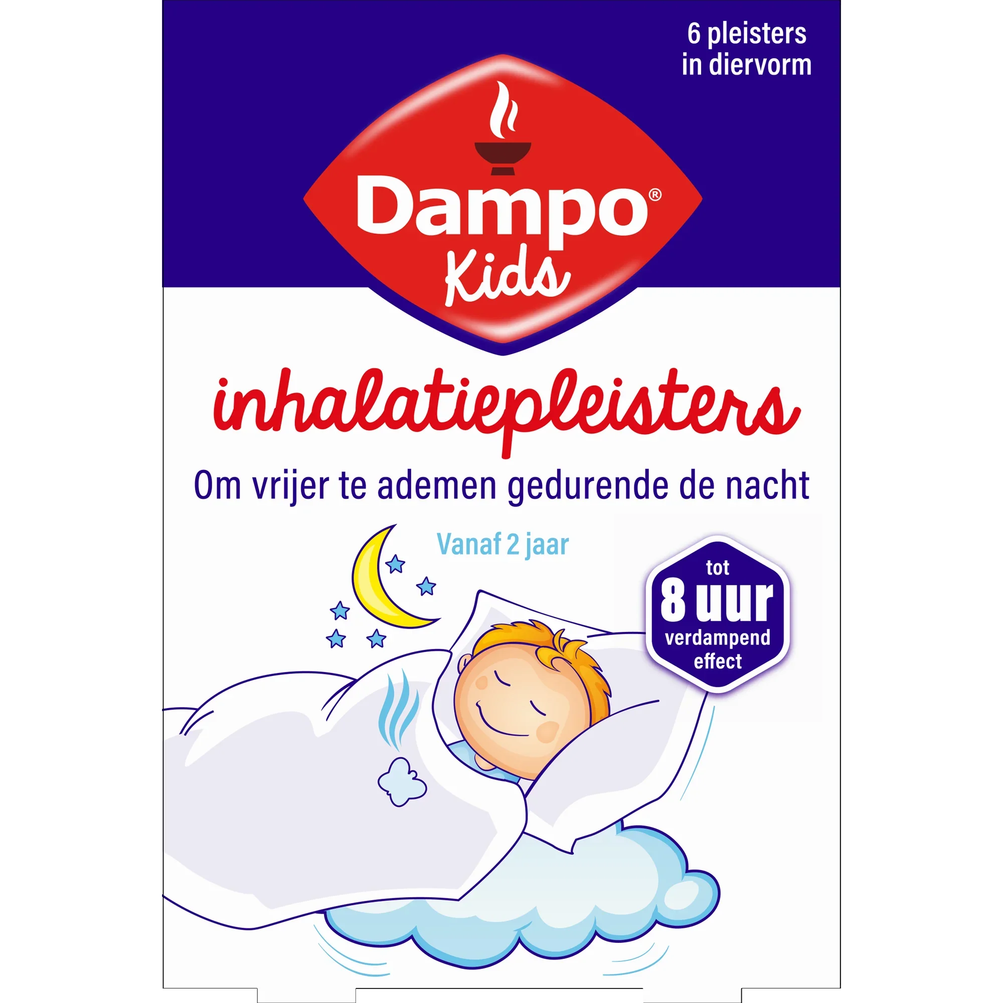 Dampo Kids inhalatiepleister diervormig 6 Stuks