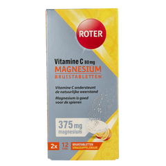 Roter Bruistabletten vit C + magnesium duopack 24 Bruistabletten