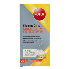 Roter Bruistabletten vit C + magnesium duopack 24 Bruistabletten